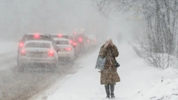 Похолодание до -19 градусов и метель ожидаются в Красноярске 10 января