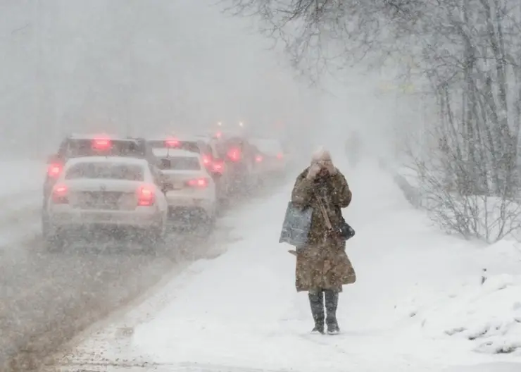 Снег, гололедица и -7 градусов ожидаются в Красноярске 25 ноября