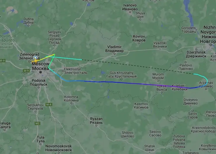 Airbus A321 авиакомпании Nordwind Airlines перестал отображаться на картах Flightradar